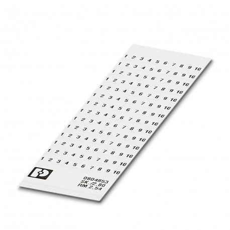 SK 2,8 REEL P2,54 WH CUS - SK 2,8 REEL P2,54 WH CUS 0825120 PHOENIX CONTACT Marker card