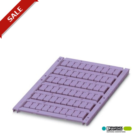 UCT-TM 6 VT - UCT-TM 6 VT 0829161 PHOENIX CONTACT Marker for terminal blocks, Sheet, violet, unlabeled, can be labeled wit..