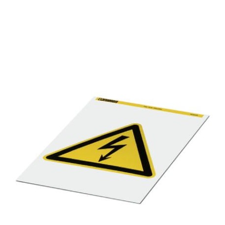 PML-W101 (200X200) - PML-W101 (200X200) 0830436 PHOENIX CONTACT Warning label, Sheet, yellow, labeled: Lightning flash, Mounting ..