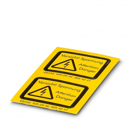 WS-2K - WS-2K 1004513 PHOENIX CONTACT Warning label