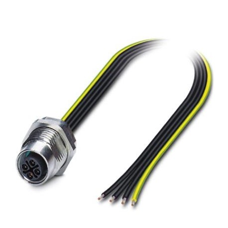 SACC-DSI-M12FSS-4CON-M16/0,5PE - SACC-DSI-M12FSS-4CON-M16/0,5PE 1424133 PHOENIX CONTACT Flush-type connector