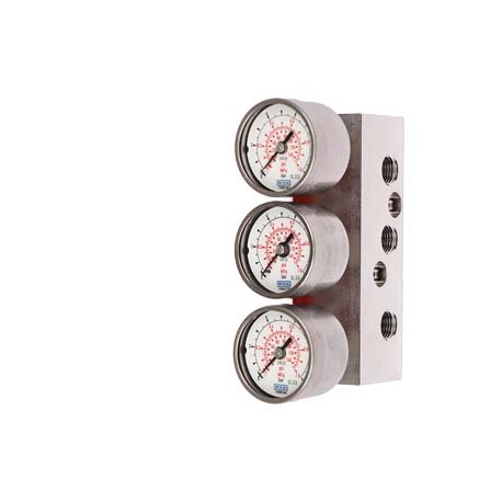 6DR4004-2Q - 6DR4004-2Q SIEMENS Gauge made of stainless steel 316, stainless steel block, double-action G1/4, scaled in M..