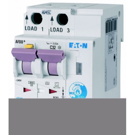 AFDD-32/2/C/003-G/A - AFDD-32/2/C/003-G/A MB-300158 Y7-300158 EATON ELECTRIC Fire Protection Switch, 2p, C, 32 A, 30 mA, Type G/A
