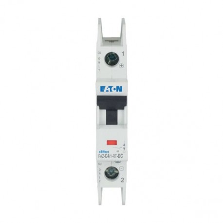 FAZ-C4/1-RT-DC - FAZ-C4/1-RT-DC 305871 Y7-305871 EATON ELECTRIC Int. circuit breaker FAZ, 4A, 1P, curve C, for DC terminal ri..