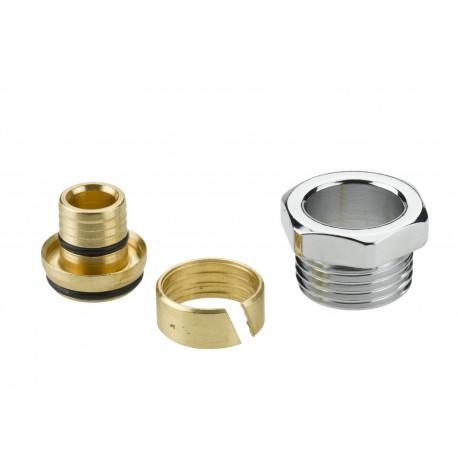 013G4198 - 013G4198 DANFOSS HEATING 1/2" FITTING, 16x2 PEX Chrome
