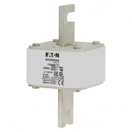 FUSE 850A 1750V 3FKE/150 AR CS - FUSE 850A 1750V 3FKE/150 AR CS 170M6184 EATON ELECTRIC FUSE 850A 1750V 3FKE/150 AR CS