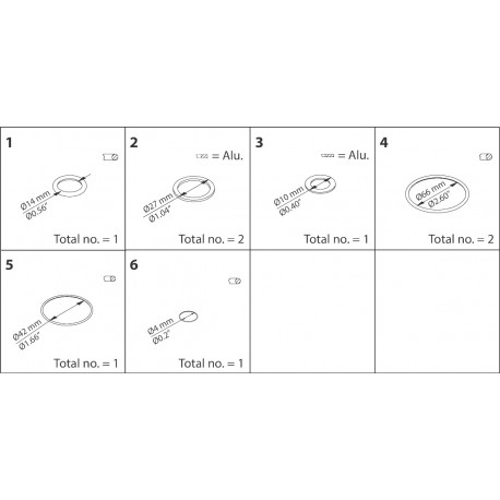 032F2327 - 032F2327 DANFOSS REFRIGERATION Inspection kit, EVRA32, AKV/KVA20