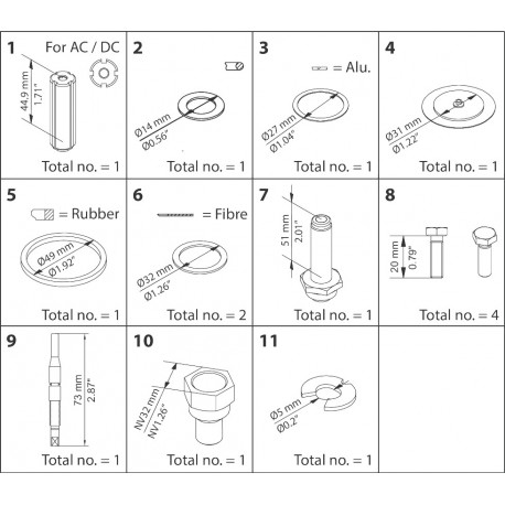 032F2338 - 032F2338 DANFOSS REFRIGERATION Overhaul kit EVRA / EVRS 15