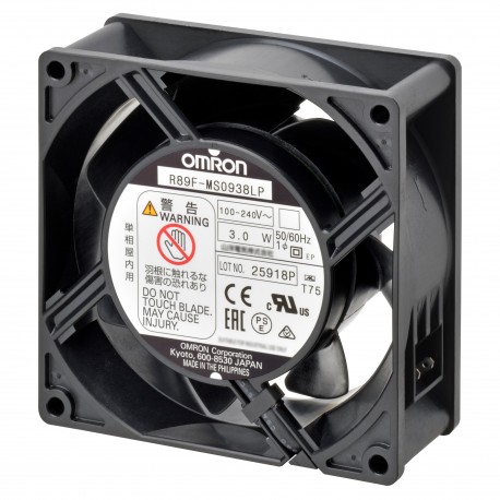 R89F-MS0938HP - R89F-MS0938HP R89F0009E 686246 OMRON AC Axial Fan, Plastic Sheet, 92x38 Frame, High Speed, Terminals