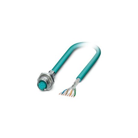 VS-M12FSBP-OE-94C-LI/2,0X - VS-M12FSBP-OE-94C-LI/2,0X 1260718 PHOENIX CONTACT Conect. plug. to be apar. wall poster., protection index: ..