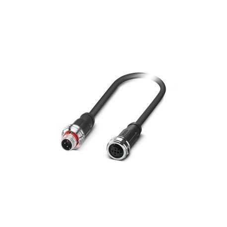 SAC-3P-P12MS/ 0,3-PUR/P12FS SH - SAC-3P-P12MS/ 0,3-PUR/P12FS SH 1476834 PHOENIX CONTACT Sensor/actuator cable, 3-pole, halogen-free PUR, grey..
