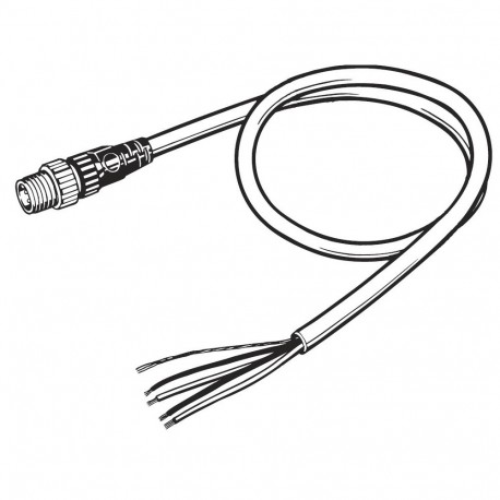 DCA1-5CN02H1 - DCA1-5CN02H1 DCA10005C 133588 OMRON IP67 Cable 2m Male Connector & Dropouts