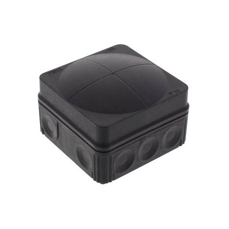 COMBI 108/empty/S - COMBI 108/empty/S 10061999 WISKA Conex box. With membrane, black RAL 9005, IP66 pressure cap 76x76x51, range..