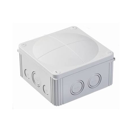 COMBI 1010/empty - COMBI 1010/empty 10060702 WISKA Conex box. pre-cut M20, M25 and M32, light grey RAL 7035, IP66/67 140x140x82