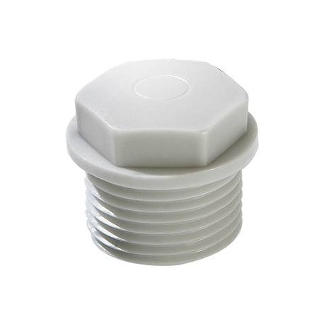 EMN 63 - EMN 63 50061007 WISKA Polyethylene light grey hexagonal plug, IP54 M63 long thread