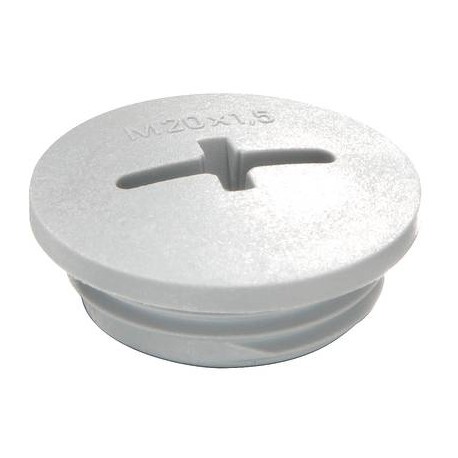 EVS 20/GL - EVS 20/GL 10062492 WISKA Light grey blind plug, RAL 7035 anti-shock, IP56 thread M20