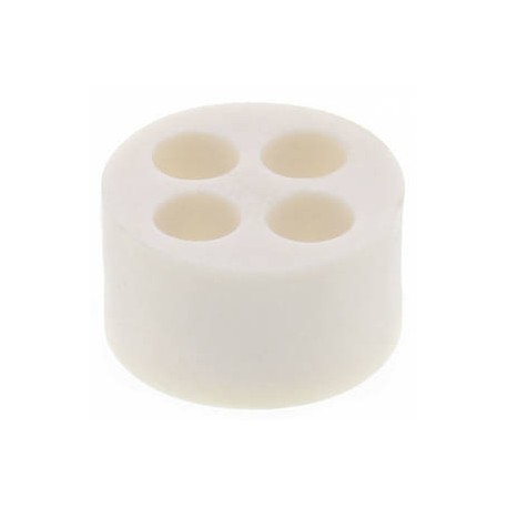 MFD 40/04/100 RW - MFD 40/04/100 RW 10105933 WISKA IP66 multi-cable gasket for M40 press, 4 cables from 8.0mm to 10.0mm, EN 455..