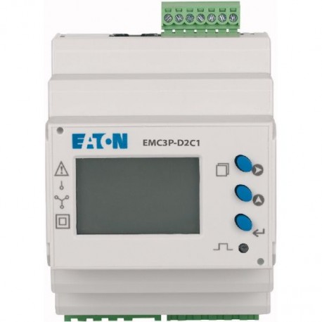 EMC3P-D2C1 - EMC3P-D2C1 EATON ELECTRIC Meter, 3P, DIN, ModB, 5A CT, MID
