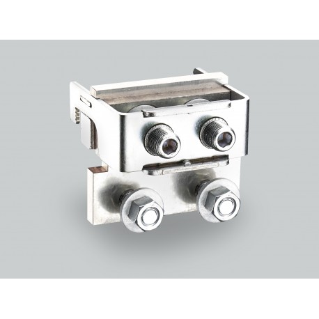 01443 - 01443 WÖHNER Connection module 1 pole, 2 M12 screws, for 4 cables with terminals, sist. 185Power