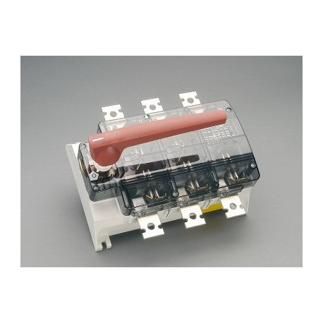 33358 - 33358 WÖHNER Capus, trial cut disconnector, M12 screw, red lever, 800A, plate mount