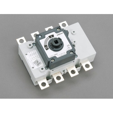 33443 - 33443 WÖHNER CAPUS Panel, 3P+N load cut switch without lever, 160A, M8 screw