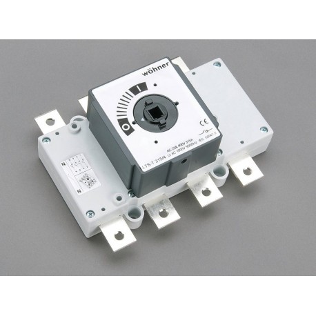 33446 - 33446 WÖHNER CAPUS Panel, 3P+N load cut switch without lever, 315A, M10 screw