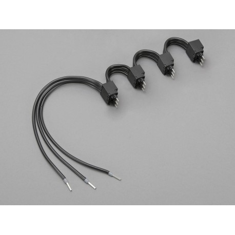 36904 - 36904 WÖHNER Connector with cable connection to join 4 MOTUS on DIN rail