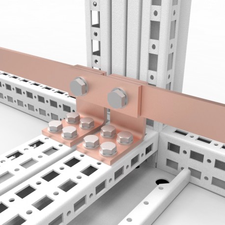 EBB3005 - EBB3005 ELDON Sop. union ground 30x05, Union coupling copper bars. Pack of 5 units.