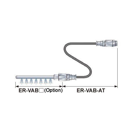 UERVABAT - UERVABAT ER-VAB-AT PANASONIC Tube nozzle extension, straight tube ER-V series