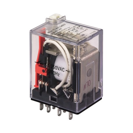 HJ4-L-T-DC24 - HJ4-L-T-DC24 AHJ224206 PANASONIC Power-Relay, 4-Form-C, Single side stable, Plug-in, LED, Test Button