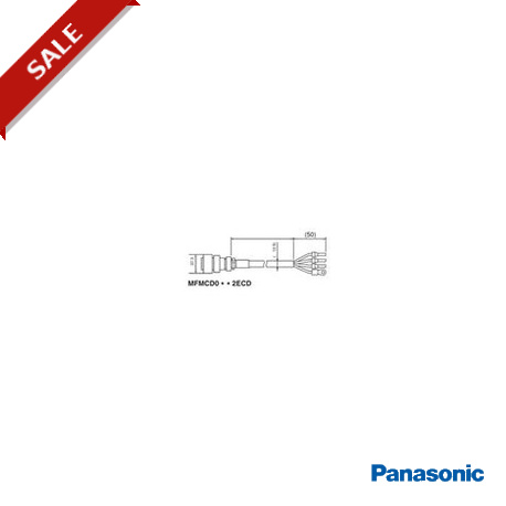 MFMCE0052GCD - MFMCE0052GCD PANASONIC Motorcable for MINAS A5 MHME motors 2kW, 5m
