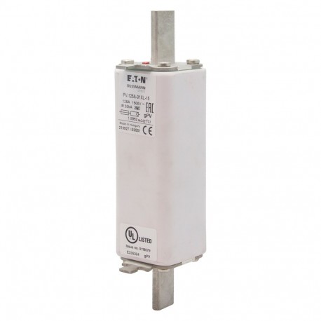 FUSE 125A 1500V 1*XL PV - FUSE 125A 1500V 1*XL PV PV-125A-01XL-15 EATON ELECTRIC FUSE 125A 1500V 1*XL PV