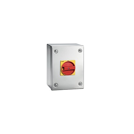 GAZS032 - GAZS032 LOVATO 3P SWITCH 32A-ST/ST ENCL-R/Y HANDLE