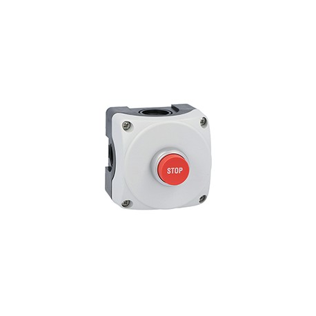 LPZP1B8105 - LPZP1B8105 LOVATO Grey button with red protruding button LPCB2134 Symbol "STOP"