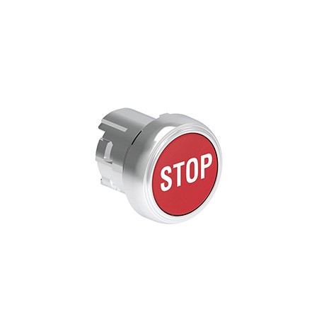 LPSB1134 - LPSB1134 LOVATO Red Metal Grazing Button with STOP symbol