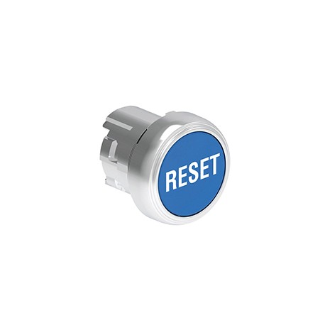 LPSB1196 - LPSB1196 LOVATO Blue Metal Standard Pushbutton with RESET symbol