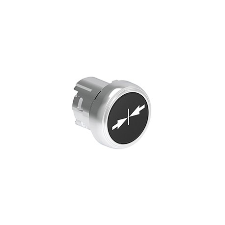 LPSB1512 - LPSB1512 LOVATO Black Metal Pushbutton with center arrow symbol
