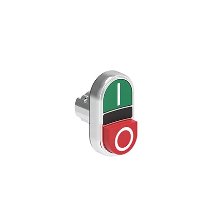 LPSB7223 - LPSB7223 LOVATO Double Metal Pushbutton with 1 protruding button and 1 grade with symbol I-0 Green/Red
