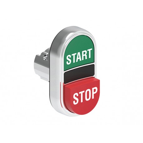 LPSB7233 - LPSB7233 LOVATO Double Metal Pushbutton with 1 protruding button and 1 grade button with STAR/STOP Green/Red..