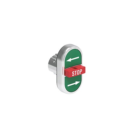 LPSB7365 - LPSB7365 LOVATO Triple Metal Pushbutton with →-STOP-← Green/Red/Green symbol