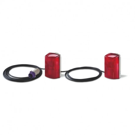 781.2761/3 - 781.2761/3 SCAME 3 RED BULKHEAD LIGHTS WITH10+6+6MT.CABLE