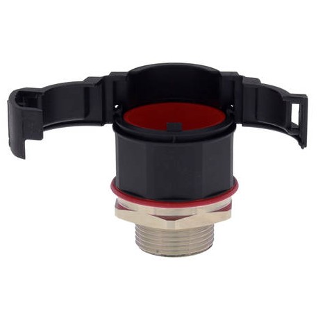 EMBFS-10-16/B - EMBFS-10-16/B 10106894 WISKA IP68 black PA swivel fitting for DN10/13 tube, M12 metal thread