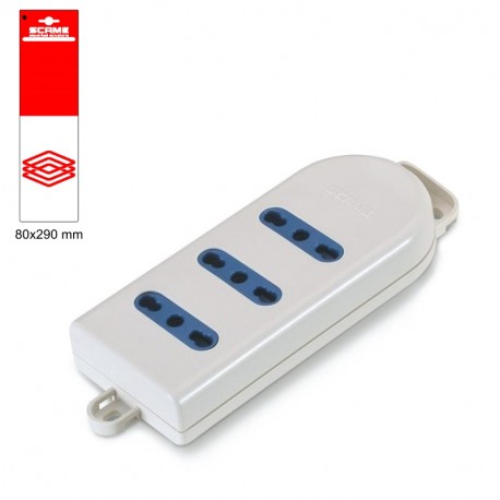 999.10220 - 999.10220 SCAME 3 OUTLET SOCKET BLISTER PACKED