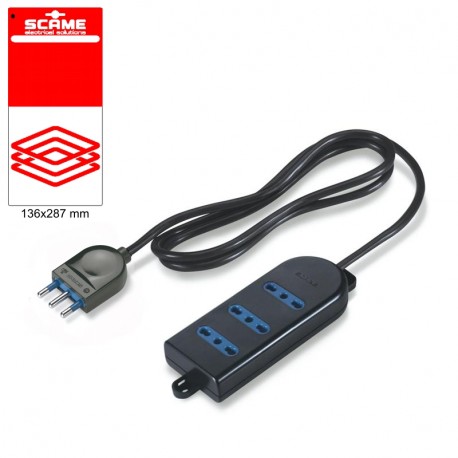 999.10220CN - 999.10220CN SCAME 3 OUTLET SOCKET BLISTER PACKED