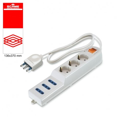 999.10233C - 999.10233C SCAME 6 OUTLET SOCKET BLISTER PACKED