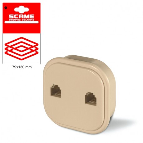 999.10706 - 999.10706 SCAME TELEPHONE SOCKET BLISTER PACKED