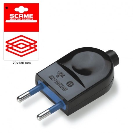 999.12300N - 999.12300N SCAME BLUELINE PLUG 2P+E 10A BLISTER PACKED