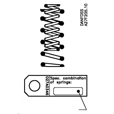 027F0124 - 027F0124 DANFOSS REFRIGERATION PMFL 125 Spring "weak"