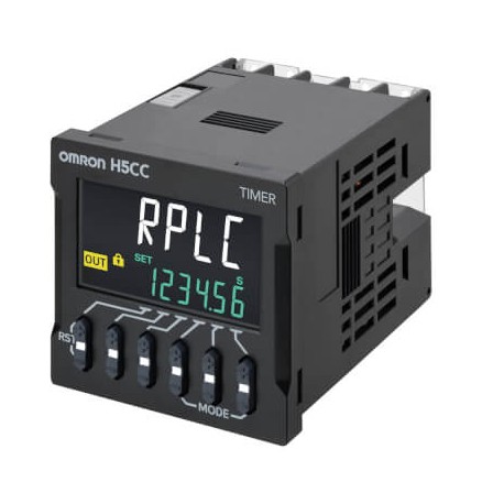 H5CC-AS - H5CC-AS H5CC0003R H5CCAS OMRON Timer, DIN 48x48 mm, standard type, screw terminals, No-voltage (NPN) input/v..