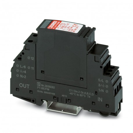 PT 2-PE/S-24AC/FM - PT 2-PE/S-24AC/FM 2800457 PHOENIX CONTACT Type 3 surge protection device